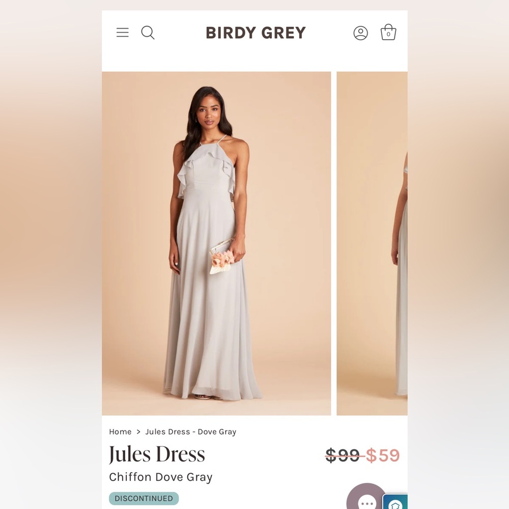 Birdy Grey Jules Dress- Dove Gray